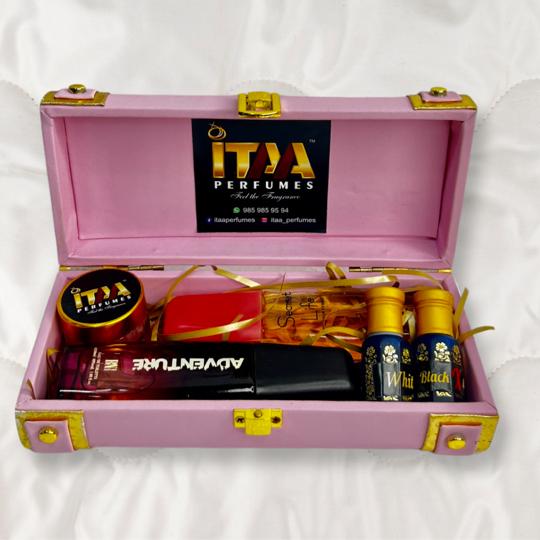 Customized Name Perfume Gift Set And Dry Fruit Box Worth Rs 500 FREE